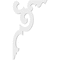 Ekena Millwork Benson Architectural Grade PVC Bracket, 5/8"W X 7 1/2"D X 13"H BKTP01X07X13BE - alternate 2